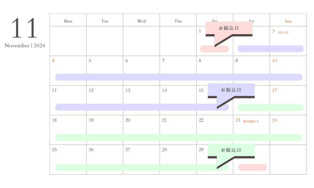 1%UPプラン振込日11月